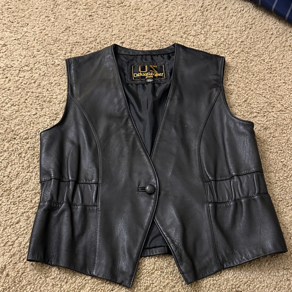 Black Women's Vest - Classic Sleeveless Jacket